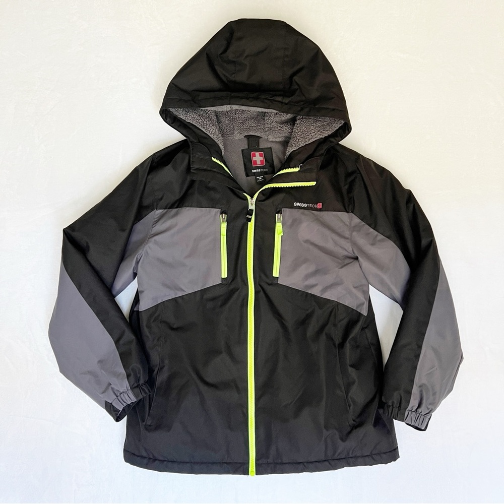 Swiss Tech Kid’s Jacket XXL Fleece Reflective Coat